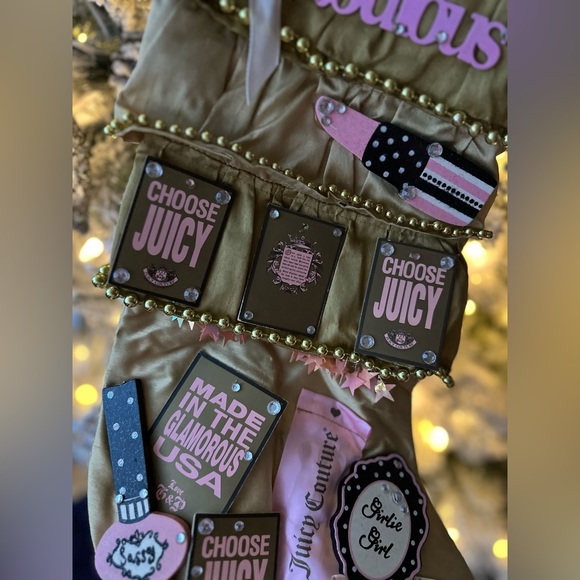 HANDE MADE Y2K Large Juicy Couture Stocking Creation. - Picture 5 of 7